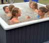 Купель Фурако Polar Spa ELITE QUATTRO 180 квадратная с интегрированной печью для 4 человек (термососна темная) фото  фото - 9